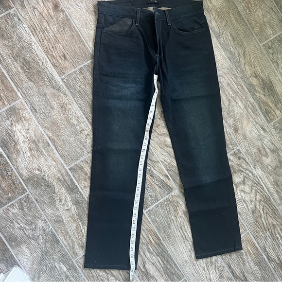 Joe’s Jeans Brixton Denim, Dark Wash with Patent Leather Pocket Detail, Men W33 - Picture 5 of 8